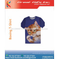 camiseta personalizada de sublimación para hombre / estampado animal / camisa para mascotas